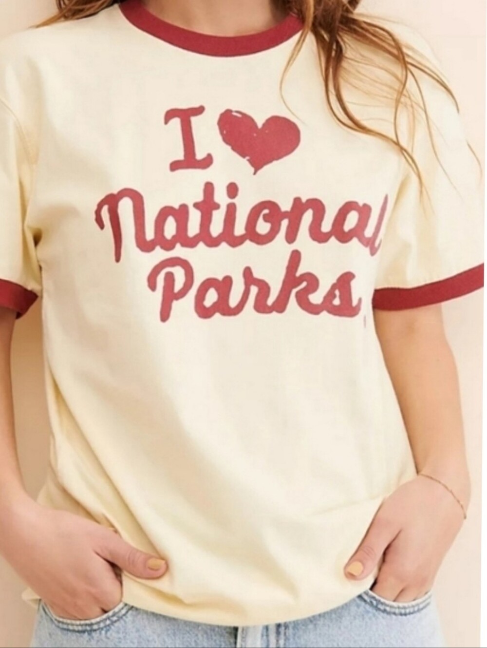 Parks Project for Free People I HEART PARKS Ringer Tee